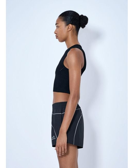 Balenciaga Blue Fitted Cut Top