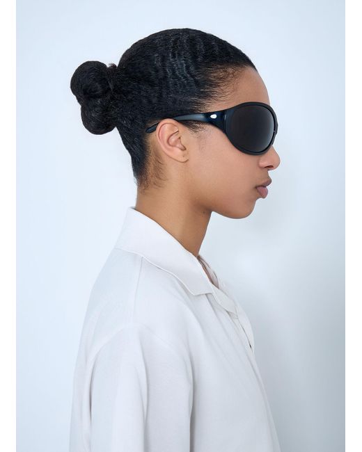 Balenciaga Black Phantom Round Sunglasses