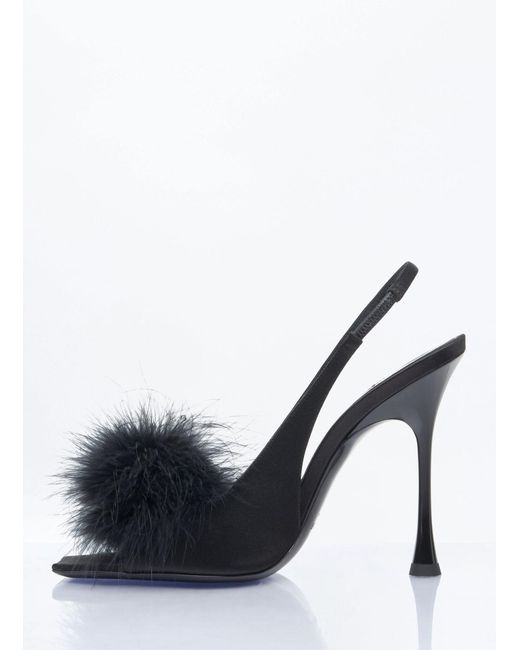 Saint Laurent Black Paradis Sandals