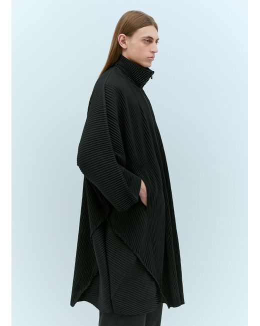 Homme Plissé Issey Miyake Black Monthly Colors: December Coat for men