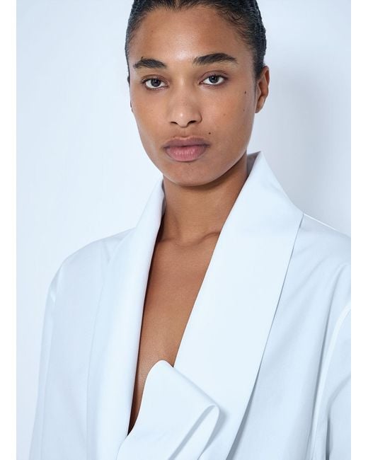 Saint Laurent White Lavallière Shirt
