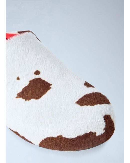 Marni White Fussbett Sabot