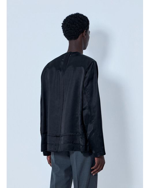 Maison Margiela Blue Buttoned Jacket With Patch Pockets for men