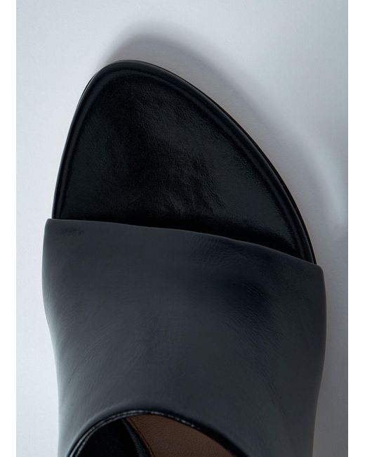 Bottega Veneta Gray Rana Heeled Mules