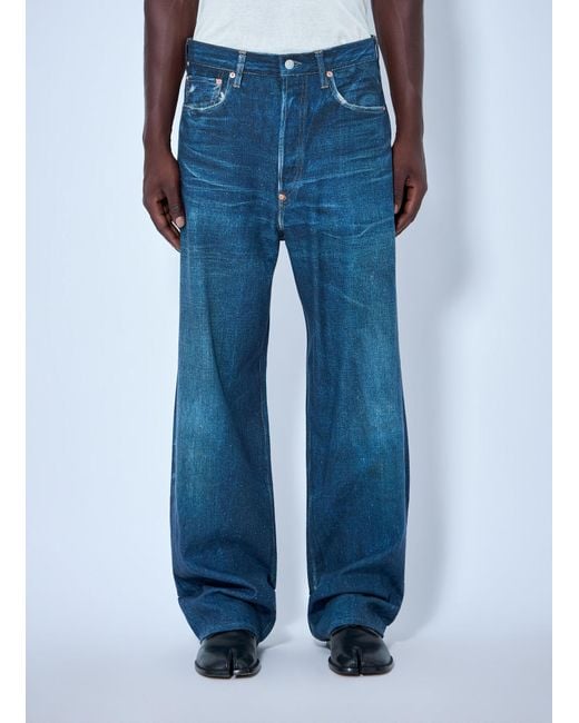 Junya Watanabe Blue X Levi's Wide-Leg Pants for men
