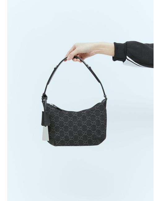 Gucci Black Horsebit Slim Small Shoulder Bag