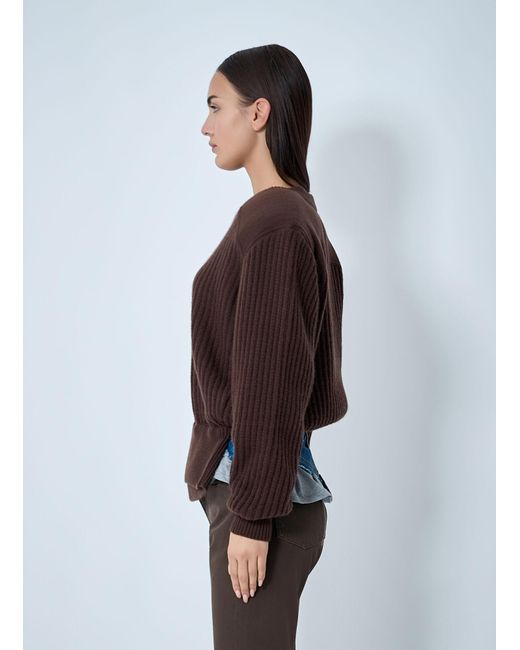 August Barron Brown Display Army Sweater