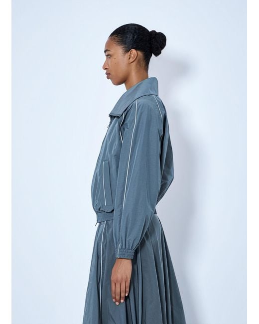 Balenciaga Blue High Collar Tracksuit Jacket