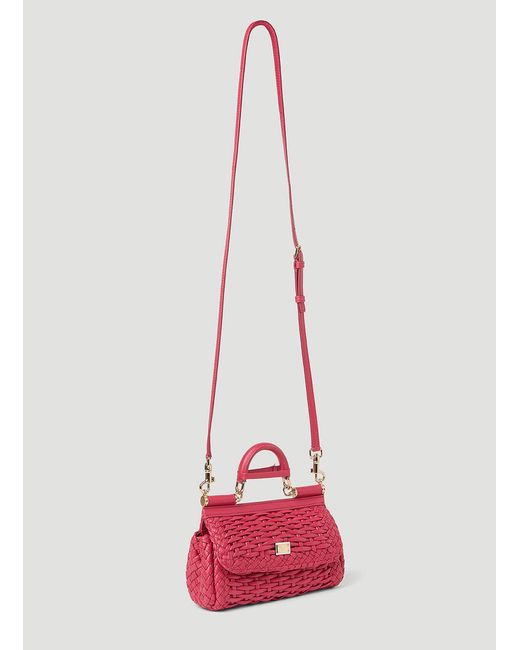 Dolce & Gabbana Red Small Sicily Handbag