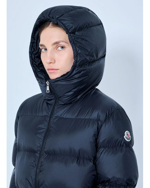 Moncler Blue Feligule Hooded Short Down Jacket