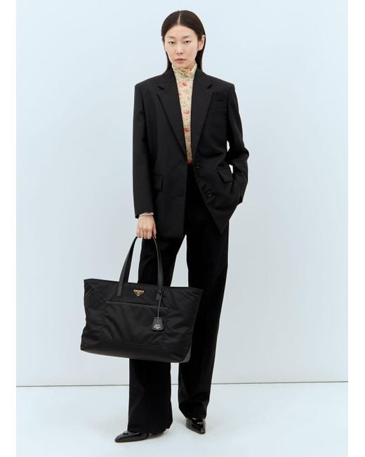 Prada Re-Edition 1978 Re-Nylon Tote Bag in Gray | Lyst