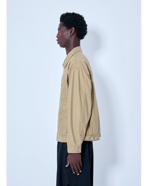 Comme des Garçons Natural Zip-Front Utility Jacket for men