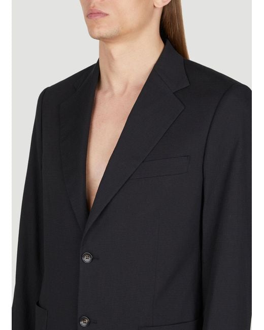 Lanvin Gray Patch Pockets Blazer for men