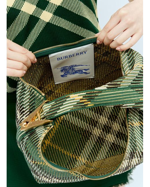 Burberry Green Medium Peg Duffle Handbag