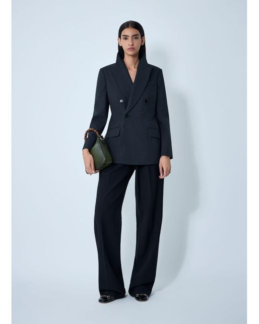 Gucci Blue Double-Breasted Blazer