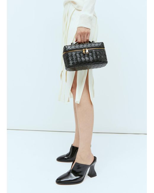 Bottega Veneta Gray Intrecciato Shoulder Bag