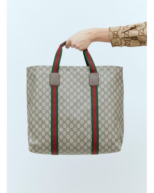 Gucci Green Gg Tender Medium Tote Bag for men