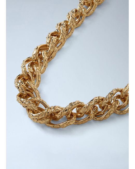 Saint Laurent Blue Rope Chain Necklace