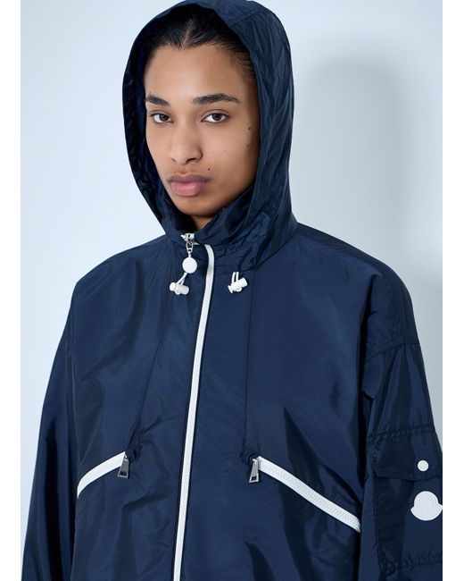 Moncler Blue Marmacy Hooded Rain Jacket