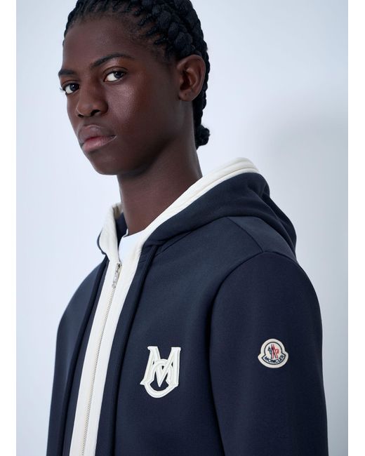 Moncler Blue Zip-up Cardigan for men