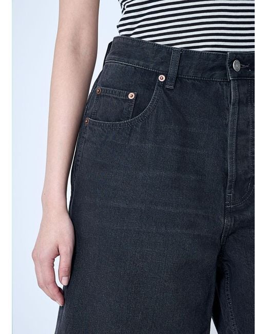 Saint Laurent Blue Denim Shorts