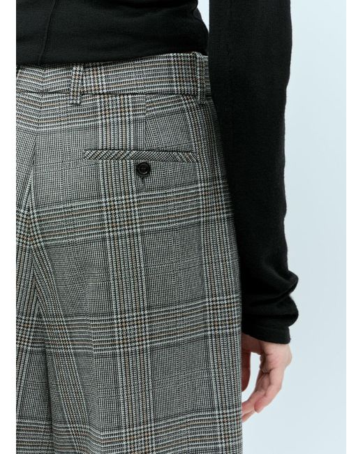 Gucci Green Prince Of Wales Check Tailored Pants