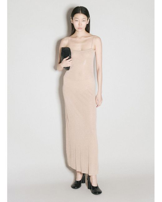 Alexander Wang Natural Embellished Cami Slip Dress