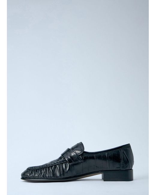 The Row Black Soft Loafers