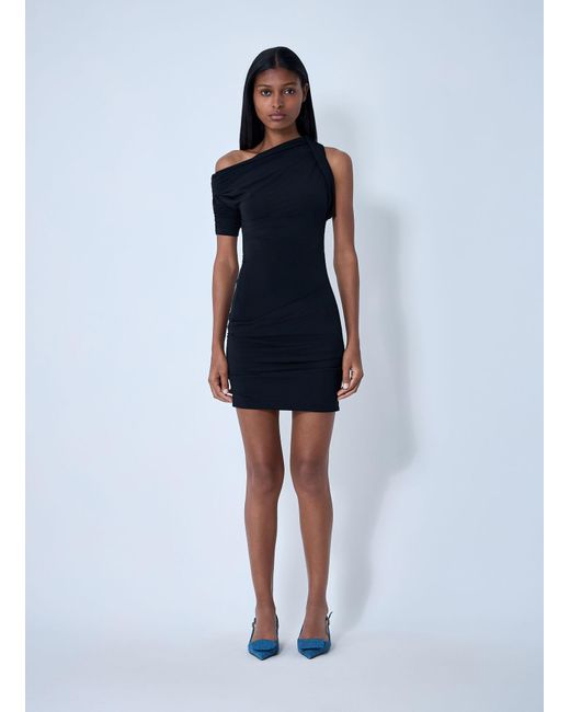 Jacquemus Blue La Mini Robe Drapeado