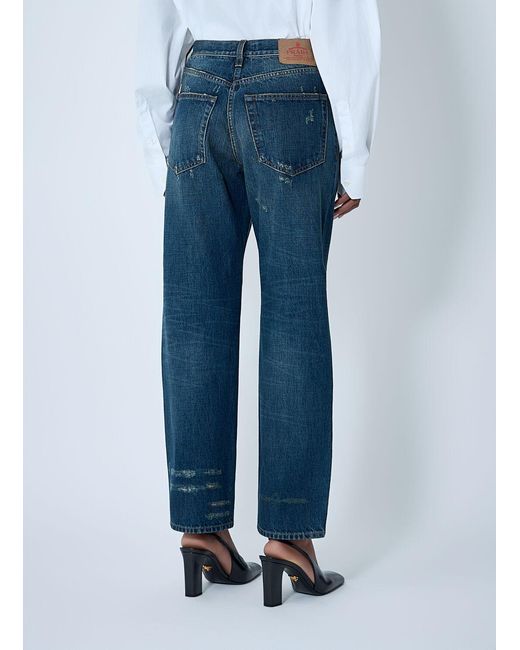 Prada Blue Five-Pocket Jeans