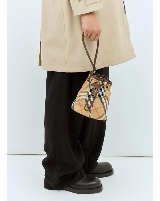 BURBERRY｜ ( Check Drawstring Pouch (8093916)) Burberry Check Drawstring Canvas Pouch | Nordstrom
