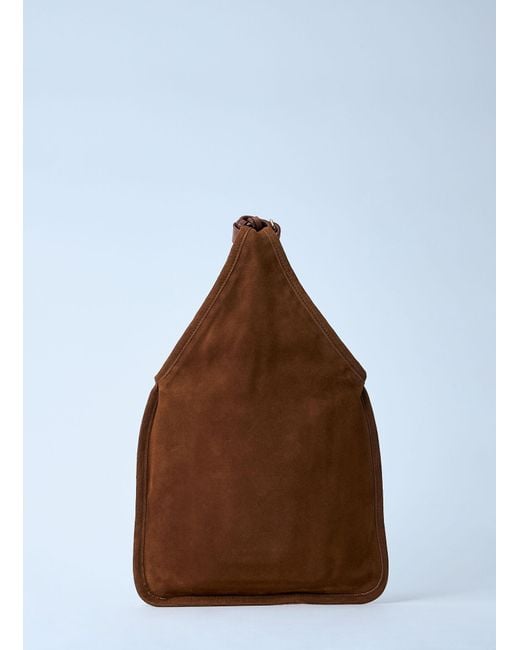 Miu Miu Brown Suede Handbag With Tassels