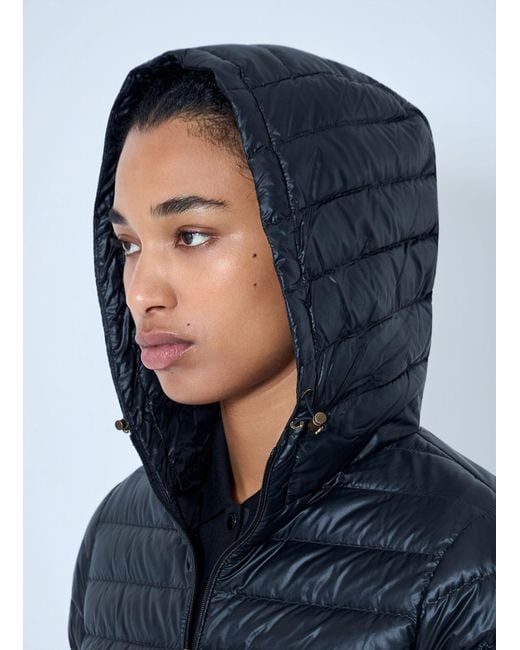 Moncler Blue Igelhood Short Down Jacket