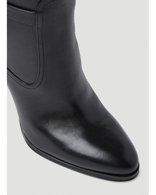 Saint Laurent Black Diane Leather Boots for men