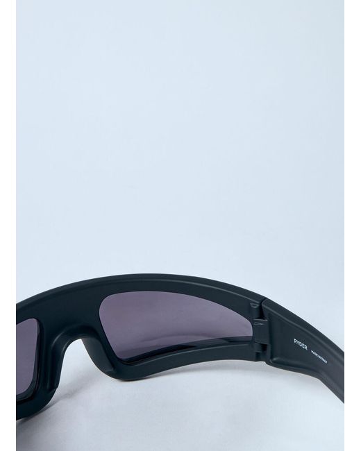 Rick Owens Blue Ryder Sunglasses