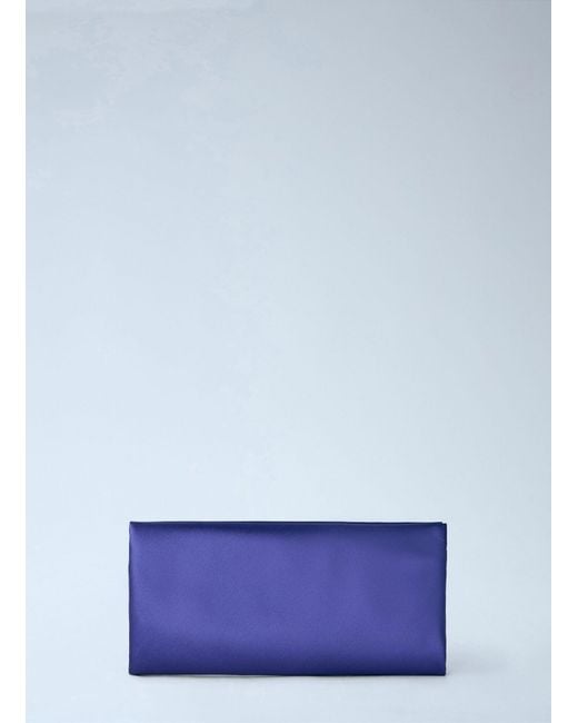 Saint Laurent Blue Evening Clutch