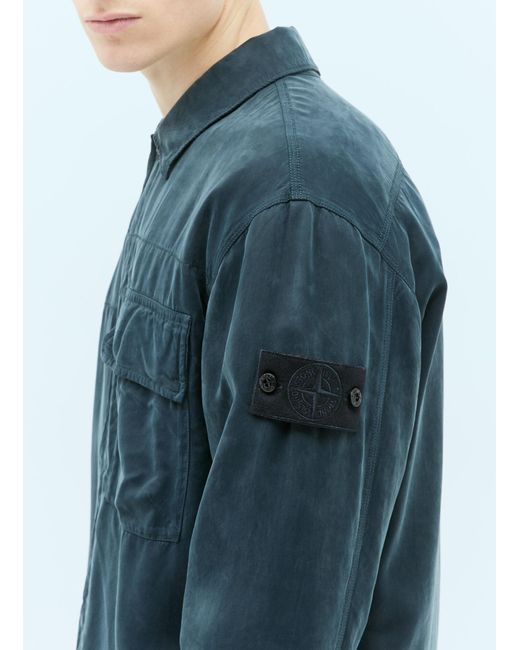 Stone Island Blue Ghost Overshirt for men