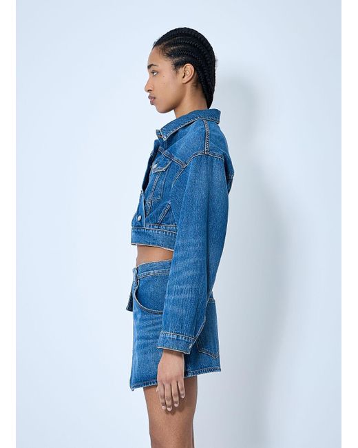 Alexander Wang Blue Wrapped Tucker Jacket