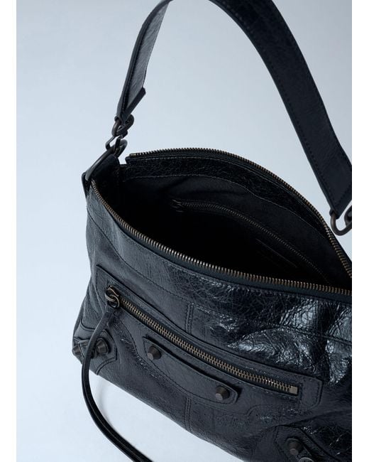 Balenciaga Blue Small Le City Motorcycle Shoulder Bag for men