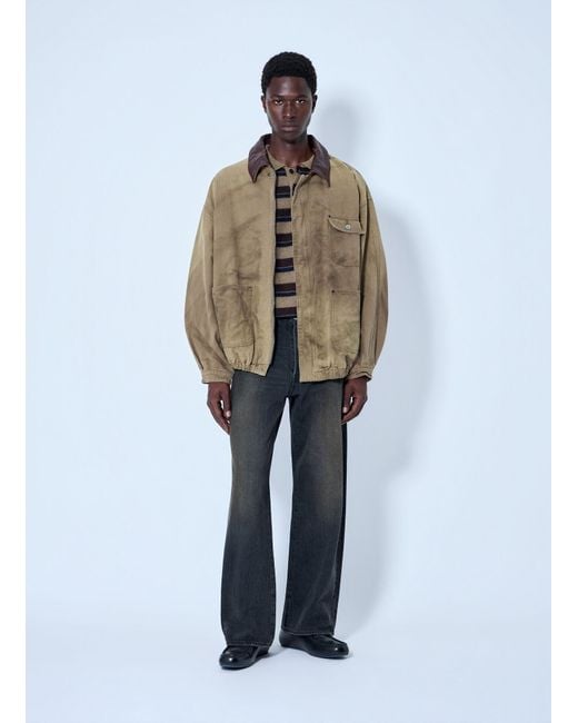 Ssstein Sulfur Dyed Oxford Vintage Jacket in Natural for Men | Lyst UK