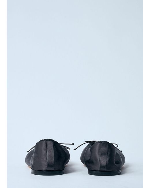 The Row Black Hereditas Ballerina Pumps