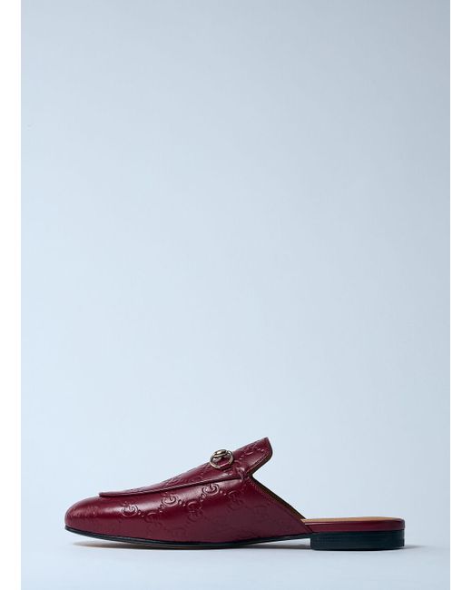 Gucci White Princetown Mules