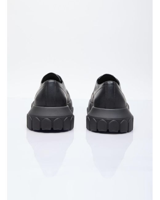 Rick Owens Black Lace-up Bozo Tractor Shoes for men
