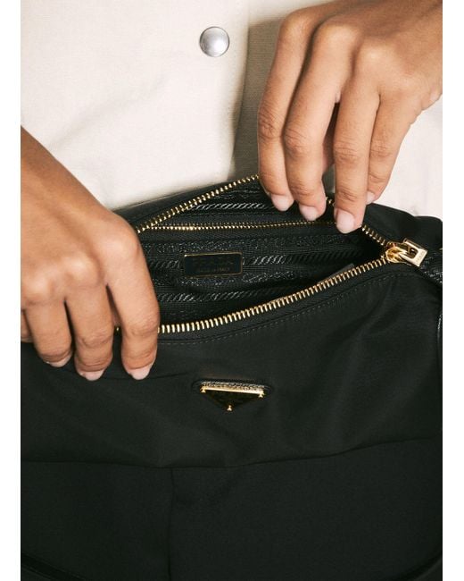 Prada White Re-nylon Shoulder Pouch