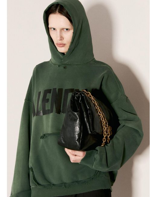 Balenciaga Green Medium Monaco Chain Shoulder Bag