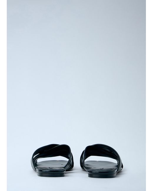 Khaite Black Liria Flat Sandals