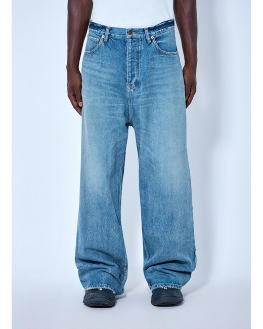 Balenciaga Blue Baggy Fit Japanese Twill Jeans for men