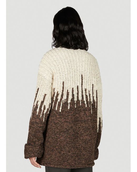Bottega Veneta Graphic Wool Knit Turtleneck Sweater in Brown for Men | Lyst  UK