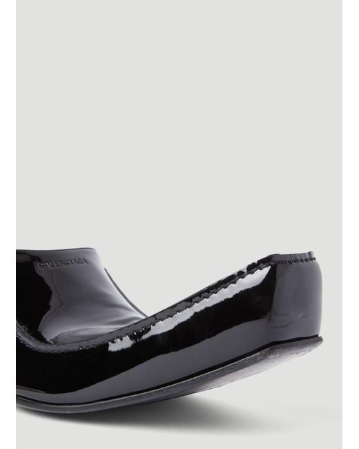 Balenciaga Black Romeo Patent-leather Mules for men