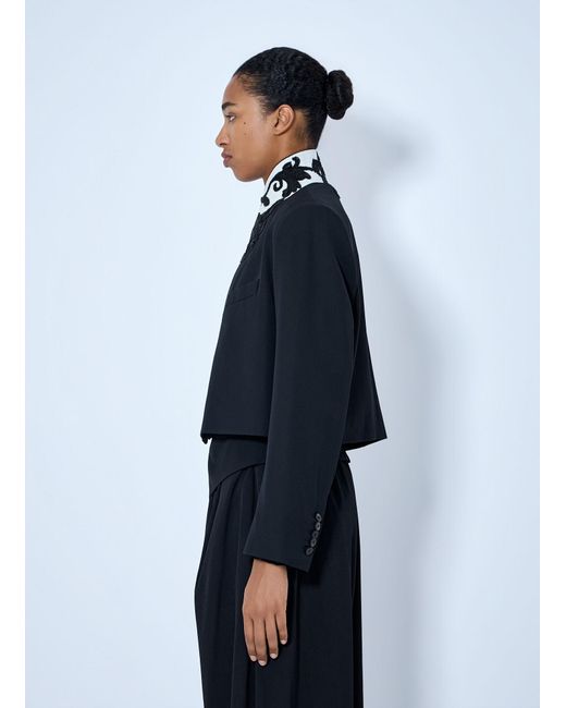 Dries Van Noten Blue Bosea Wool Cabardine Blazer